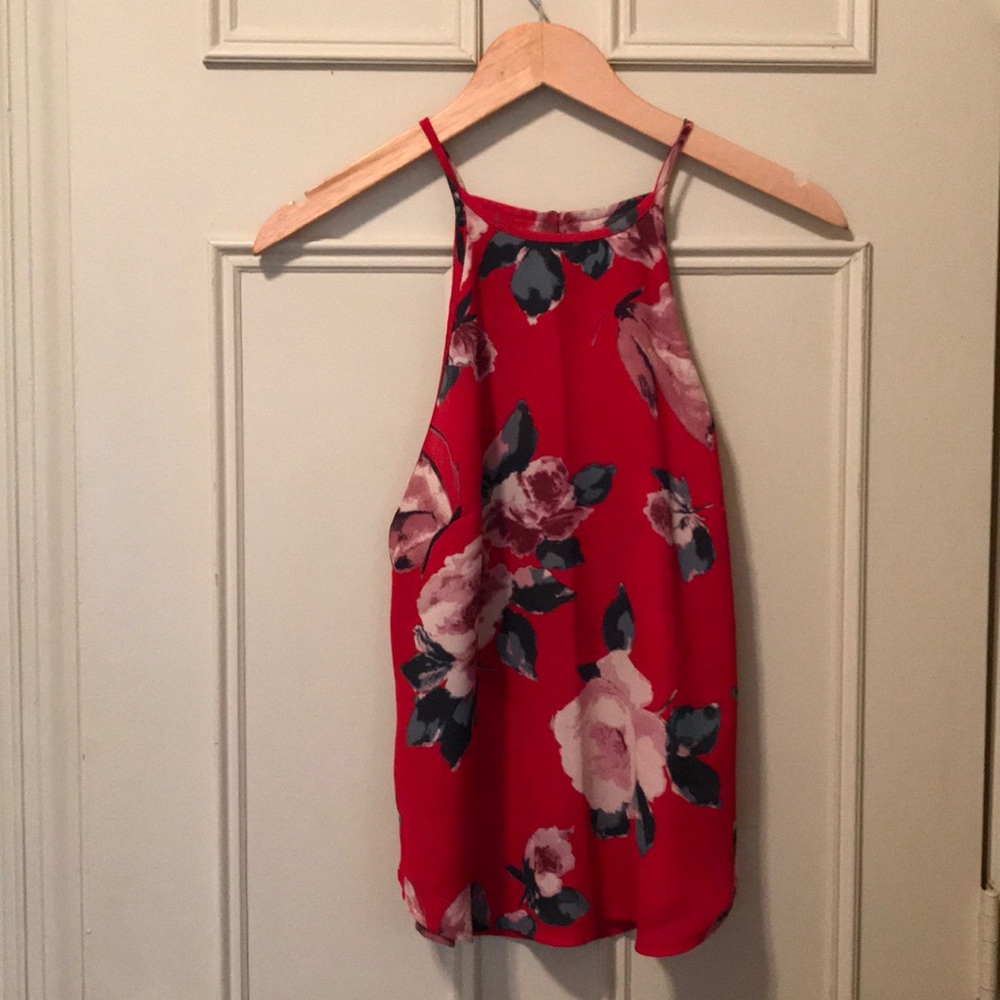 Abercrombie & Fitch floral sleeveless blouse